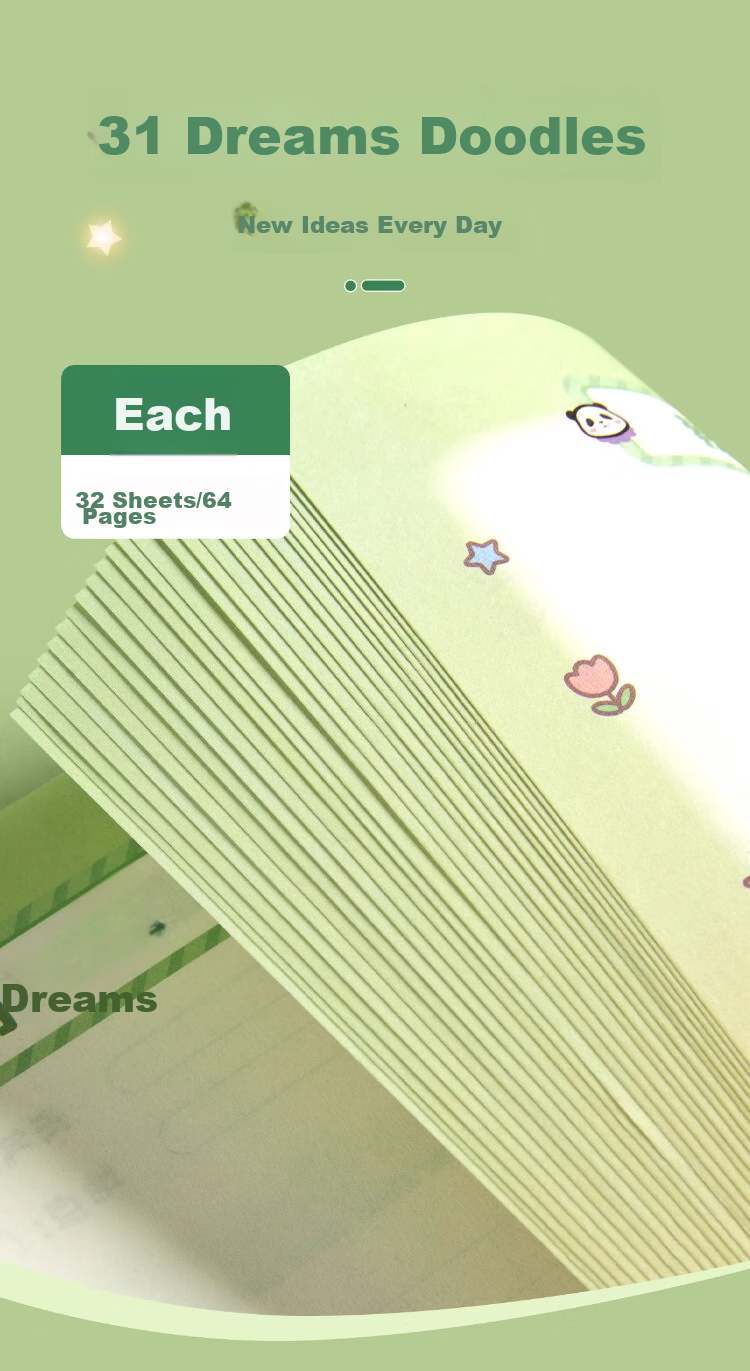 Liupintang Drawing Diary Notebook for Primary School Students in Grades 1-4, English Composition Notebook, Weekly Journal, Kindergarten Children's Sketchbook, A5 Size 8
