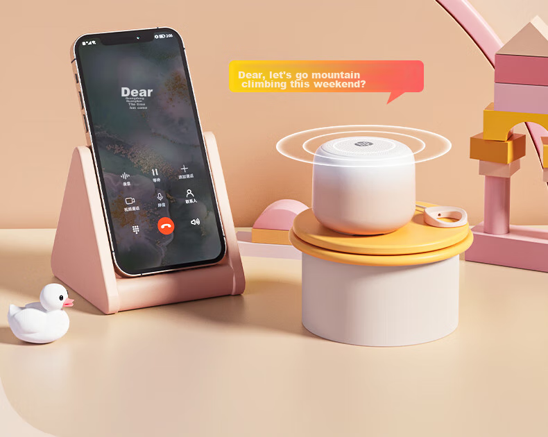 HP S07 Bluetooth Speaker, Desktop Laptop Mobile Phone Speaker, Portable Outdoor Mini Wireless Connected Speaker, Milk Tea Color 16