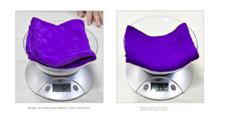 Good Weather Cleaning Cloths for Car Washing, Glass Wiping, Housekeeping, Cleaning, And General Maintenance - Purple, Thickened, 10 Pieces, 30*70 Cm 6