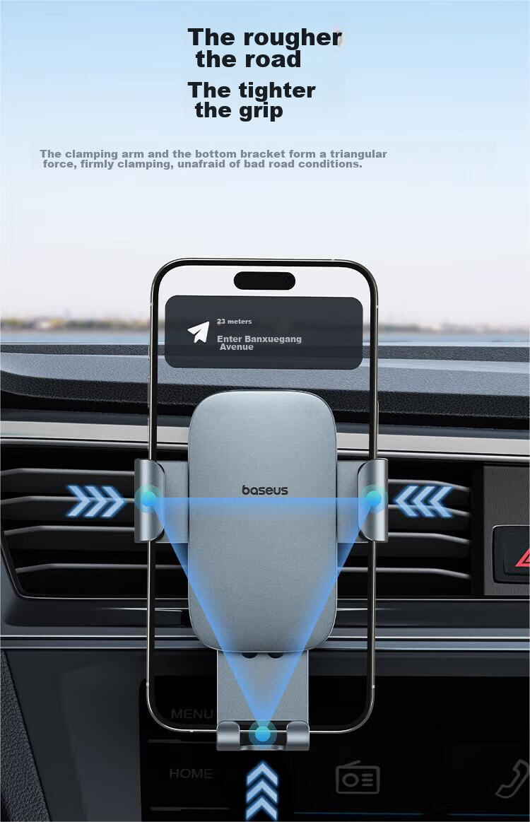 Baseus Car Phone Holder, Car Navigation Mount Air Vent Holder, Automotive Accessory Interior Decoration Accessory 6