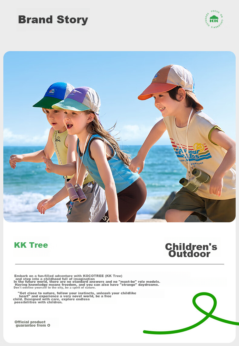 Kocotreekk Kids Convertible Double Brim Sun Hat Spring Summer Baby Baseball Cap Duckbill Cap 35