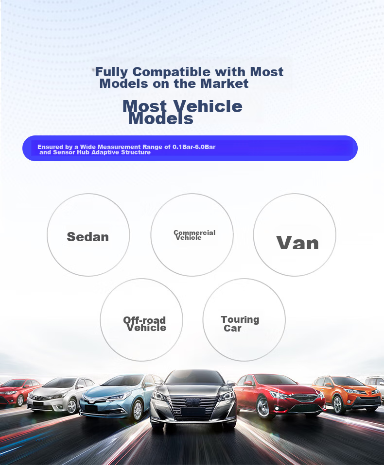 Victon Tire Pressure Monitoring System, Built-In Solar-Powered Wireless, Tire Pressure And Temperature Display, A1 Voice, Color Scree 6