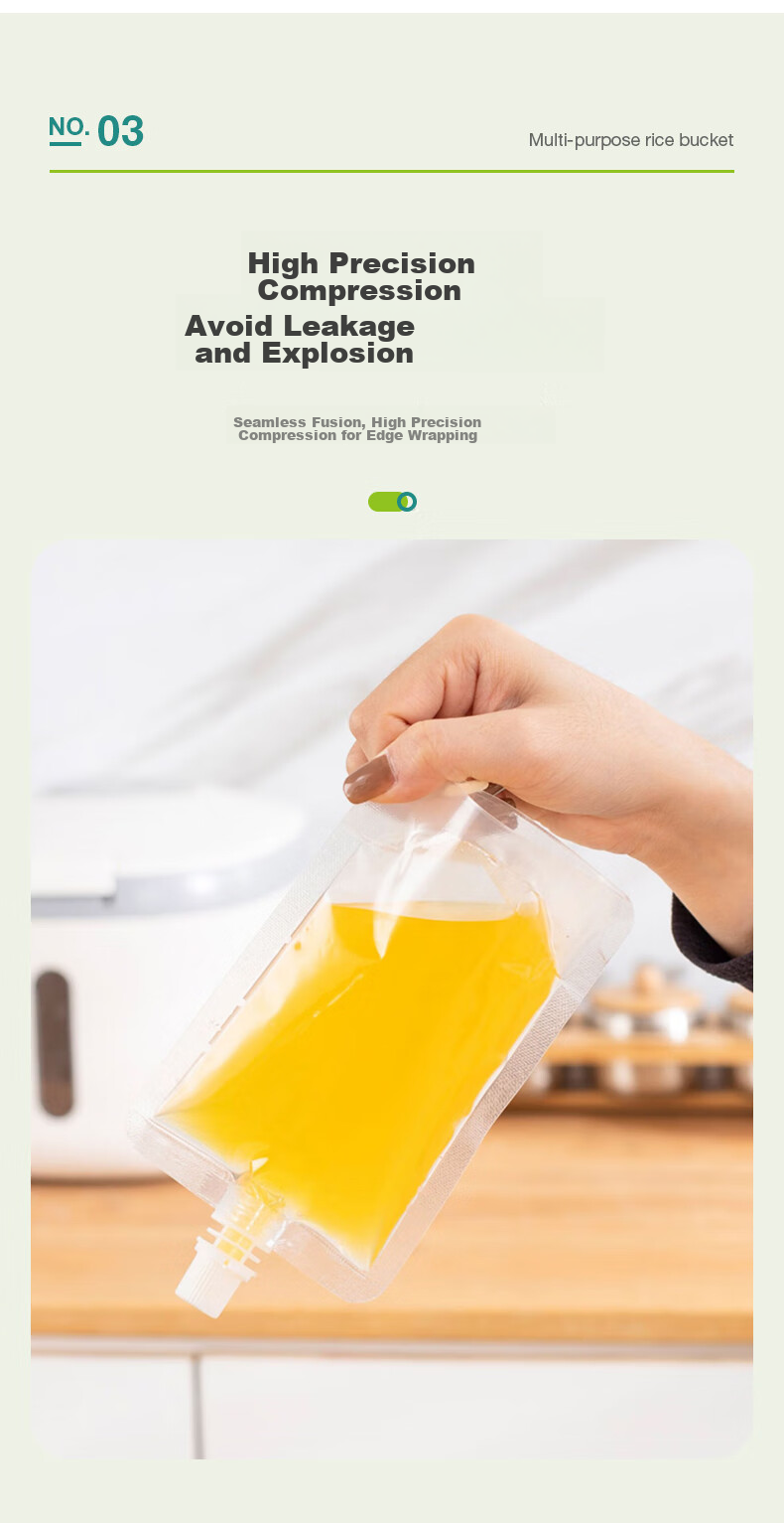 AOmeiyou Disposable Soup Bags, 500ml, 50 Pieces, Takeout Soup Bags for Luosifen And Commercial Use, Divided Soup Packets 5