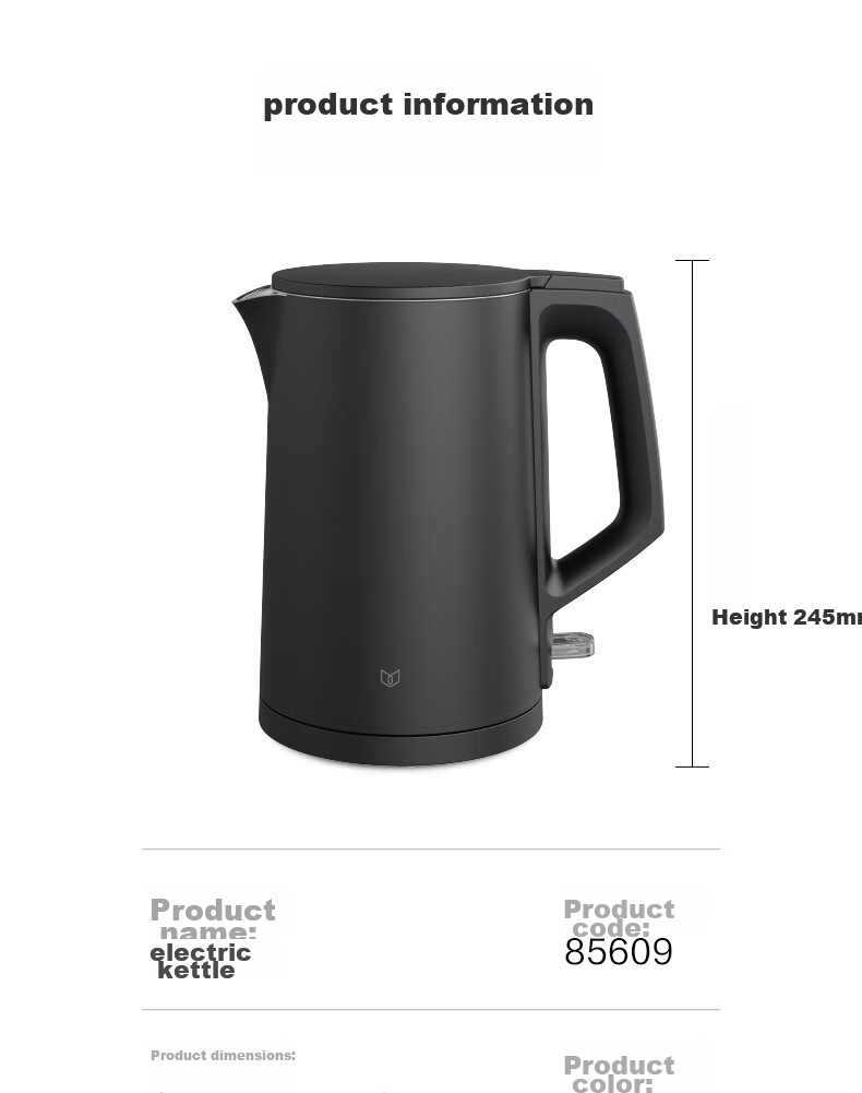 Deli 85609 Electric Kettle (Black) 14