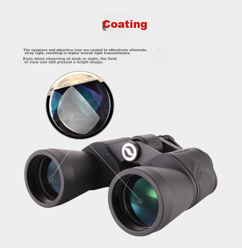 BOSMA Telescope, Paul II Generation 10x50 High Magnification High Definition Night Vision Concert Binoculars 8