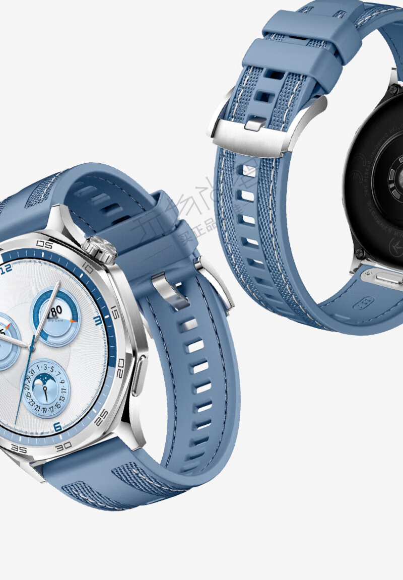 Watchbond Compatible with Huawei Watch GT5 Strap, GT5 Pro Official Style, Runner2/Watch5 Topaz Blue, GT4 Composite Smart Sports Watch4Pro Men's 46mm Band 6