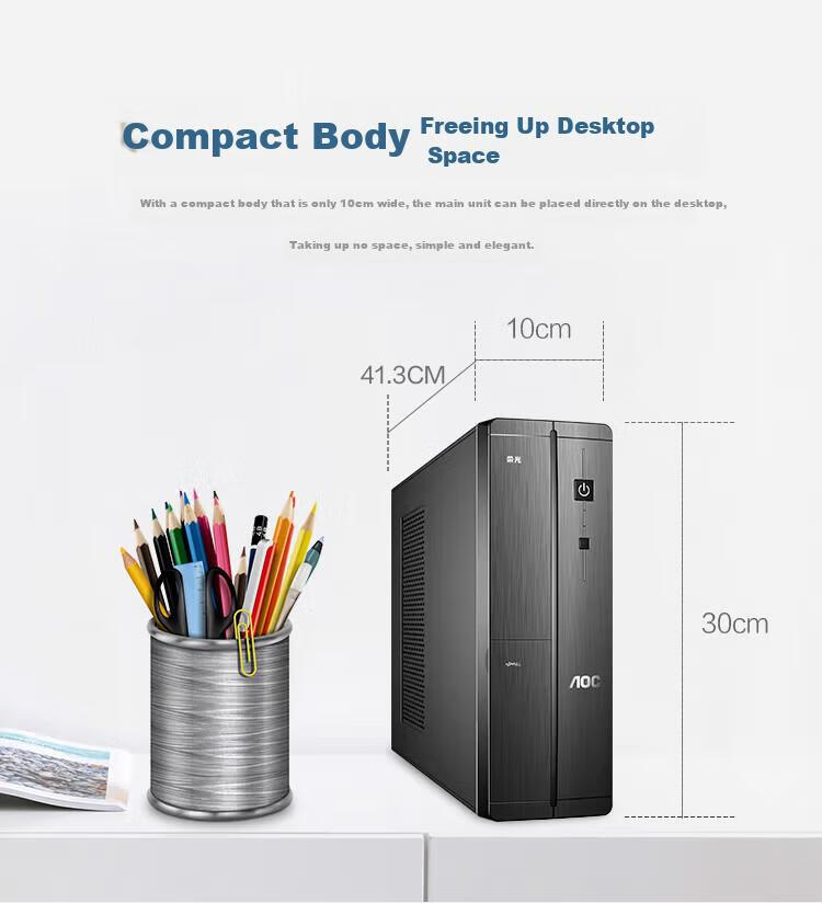 AOC Glory 920 Desktop Computer Business Office PC (14th Gen i5-14400F, 16GB RAM, 512GB SSD, 4GB Dedicated Graphics, Keyboard and Mouse) 7