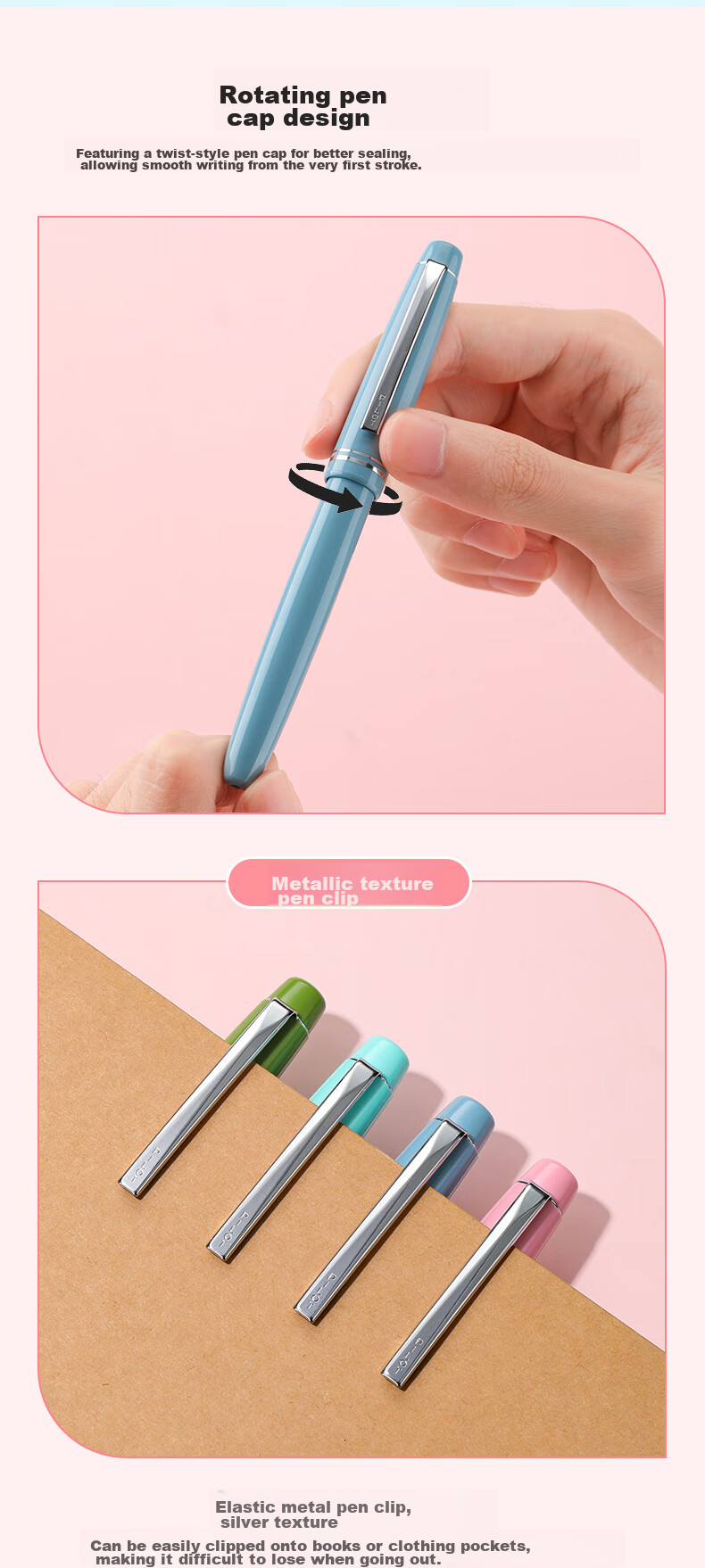 PILOT 78G Student Fountain Pen, Italian-Style Gift Box Set, Calligraphy Pen, Writing Practice Pen, Birthday Gift, Adult High-End Business Signature Pen, Aesthetically Pleasing, Blue-Gray EF Nib 9