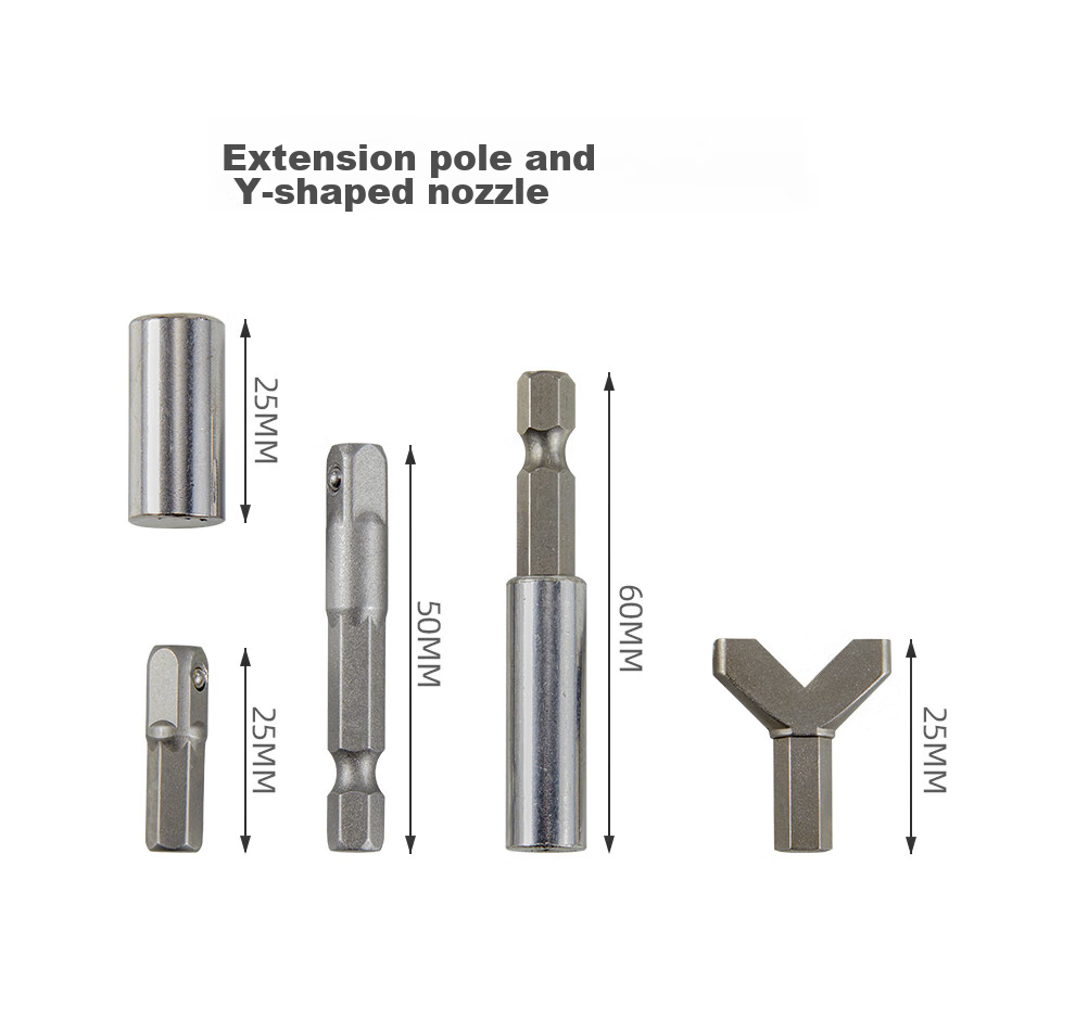 MASTERPROOF Electric Screwdriver, 6.35mm Screwdriver Bit Set, Hexagon, Torx, Special-Shaped Ratchet Wrench, Electric Screwdriver Bit, Short 5