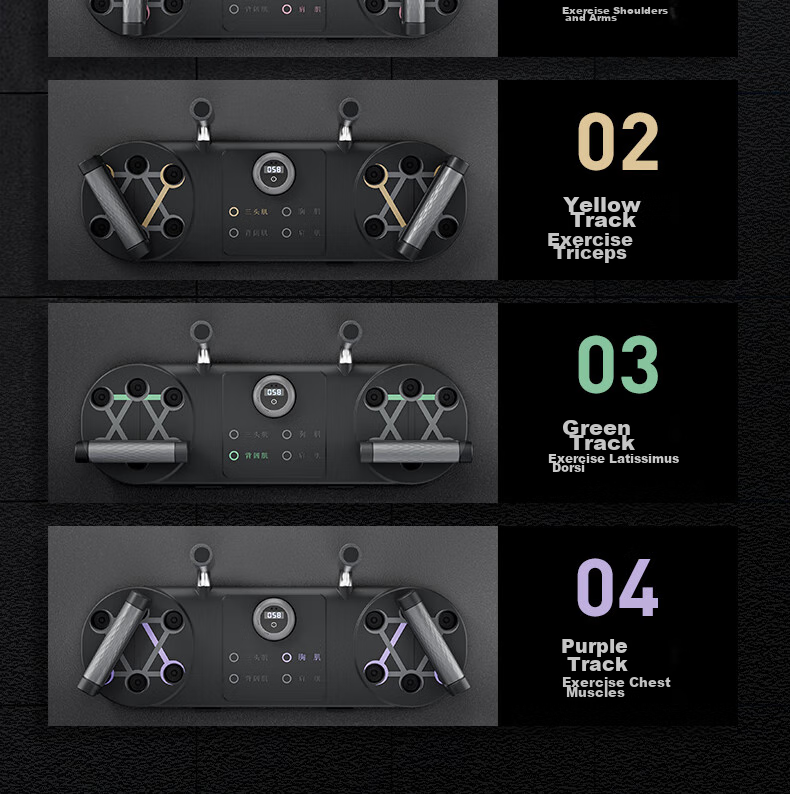 Xinyiwanjia Push-Up Training Board, Russian Push-Up Stand, Fitness Equipment, Multi-Functional Chest Muscle Exercise Aid 8