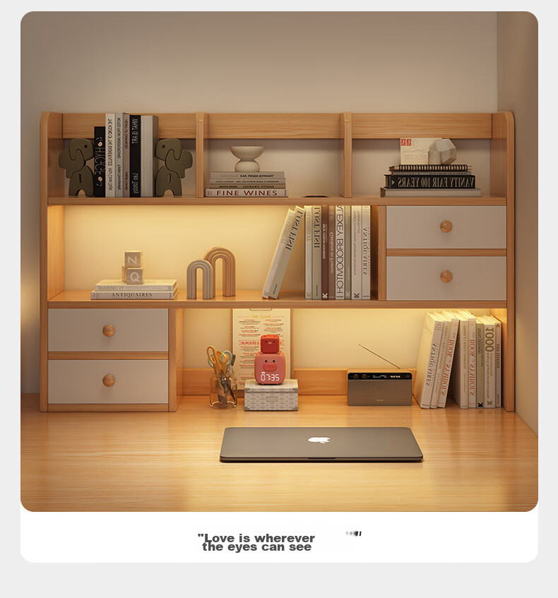 Quanpinwu Desktop Bookshelf, Storage Rack, Office File Organizer, Simple Study Desk Book Holder 6