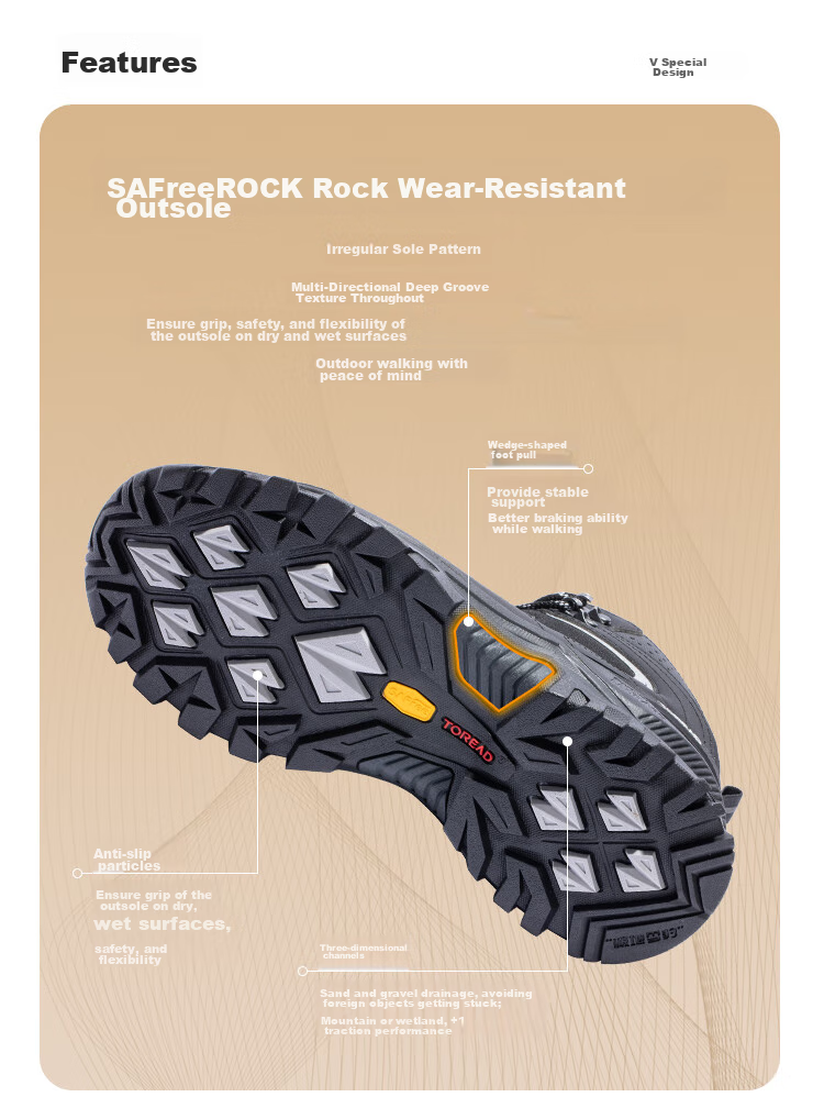 TOREAD Hiking Boots, Autumn And Winter Couple's Warm Wear-Resistant Cold-Proof Trail Shoes, Outdoor High-Top Trekking Shoes, TFBBCM92933 2