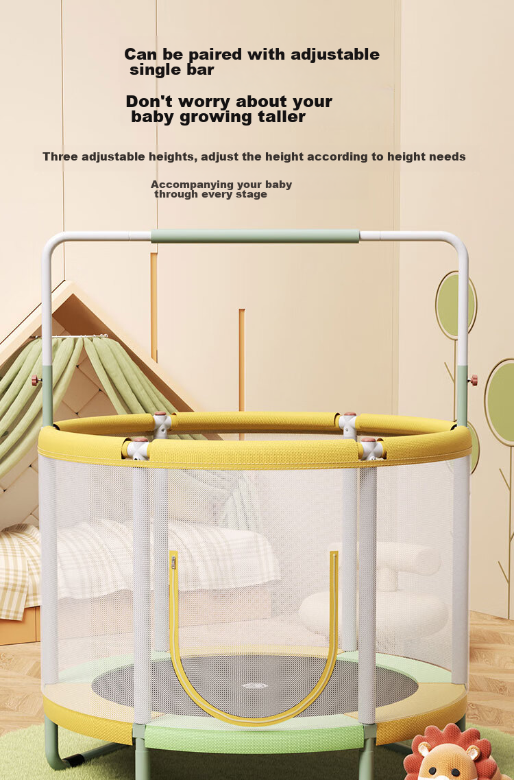 JD Original Trampoline with Enclosure, Indoor Bouncy Bed for Children And Babies, Home Fitness Exercise Equipment 32