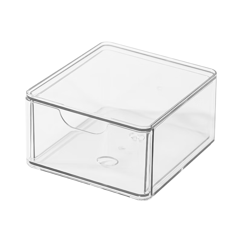 Deli Desktop Storage Box, Transparent Organizer for Cosmetics, Face Masks And Skincare Products, Jewelry Box, Office Storage Basket, Blind Box Organizer, Display Stand, Stackable PJ211
