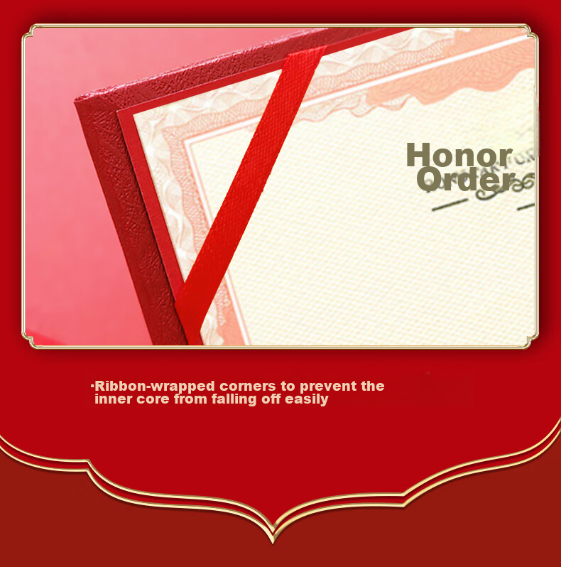 Kelangxinsheng [Best-Selling Online] Classic Gold-Stamped Printed Honor Certificate Award Certificate Cover Leather Gift Box Set 8K 1 Book [With 2 Inner Pages] 9