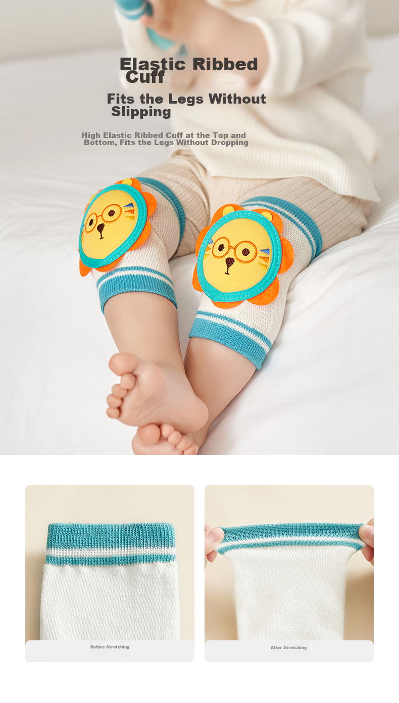 AIBEDILA Baby Knee Pads, Breathable Crawling Protectors for Infants, Children's Anti-Fall Walking Knee Pads, Crawling Protection Covers 5