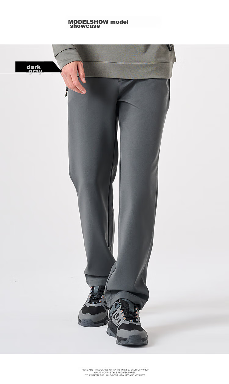 TOREAD Men's Softshell Pants Autumn Winter 2025 Outdoor Windproof Breathable Fleece Lined Thermal Hiking Trousers TAMMCN91861 14