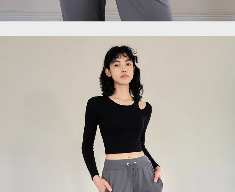 Gigt Sports Long-Sleeve T-Shirt Yoga Wear for Women, Autumn Fitness Training Top with Chest Pads, Pilates And Running Workout Shirt 29