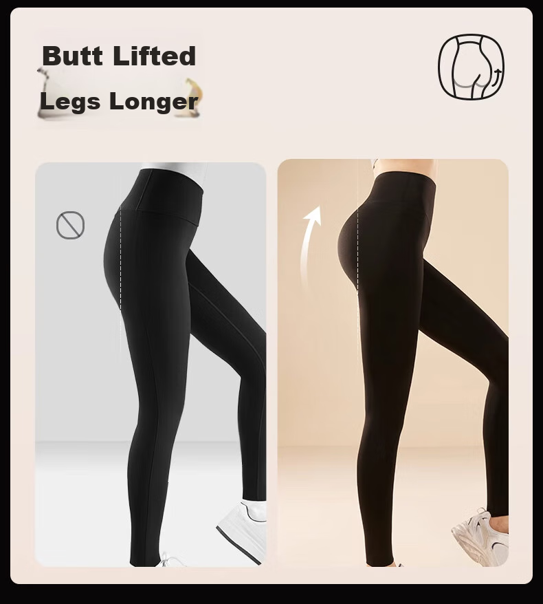 LangSha Shark Leggings for Women, Slimming And Butt-Lifting, Autumn And Winter Thick Fleece-Lined, Wearable Outside, Warm Tight-Fitting Yoga Pants 6