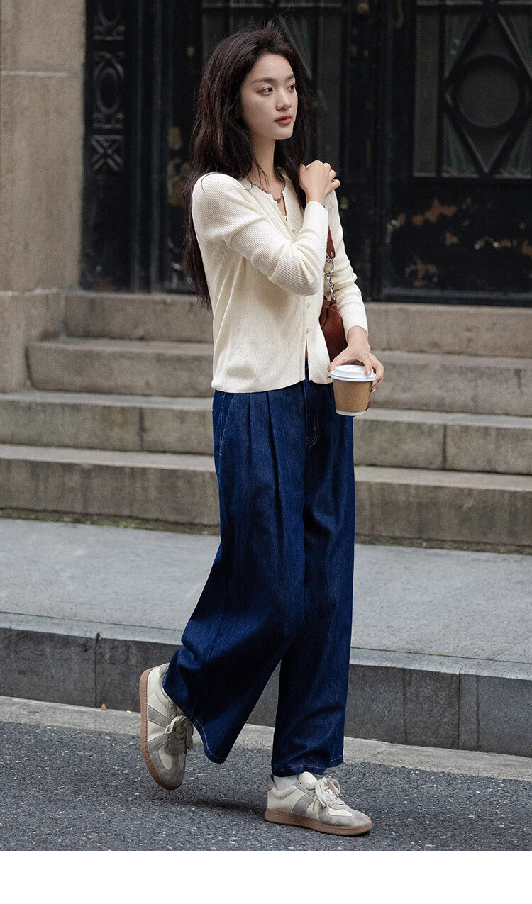 Dme [Elegant V-Neck Knit Sweater] Spring And Autumn Lightweight Mature Sister Layered Inner Wear Slimming Elegant Knit Sweater for Wome 10