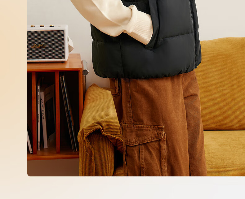 361° Men's Down Vest Autumn Winter New Waterproof Warm Sports Casual Running Stand Collar Jacket 652544401-4 65