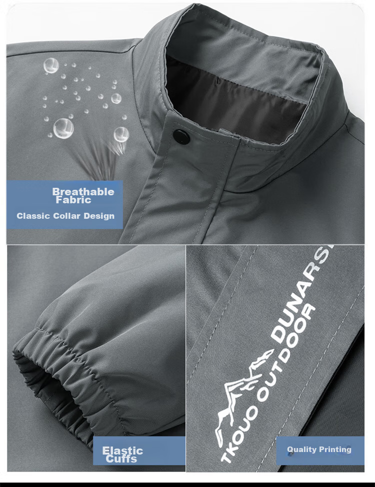 NASA GISS Official Trendy Jacket for Men, Fashionable Spring And Autumn Stand-Up Collar Loose Casual Versatile Coat for Men, Bean Green, XL 4