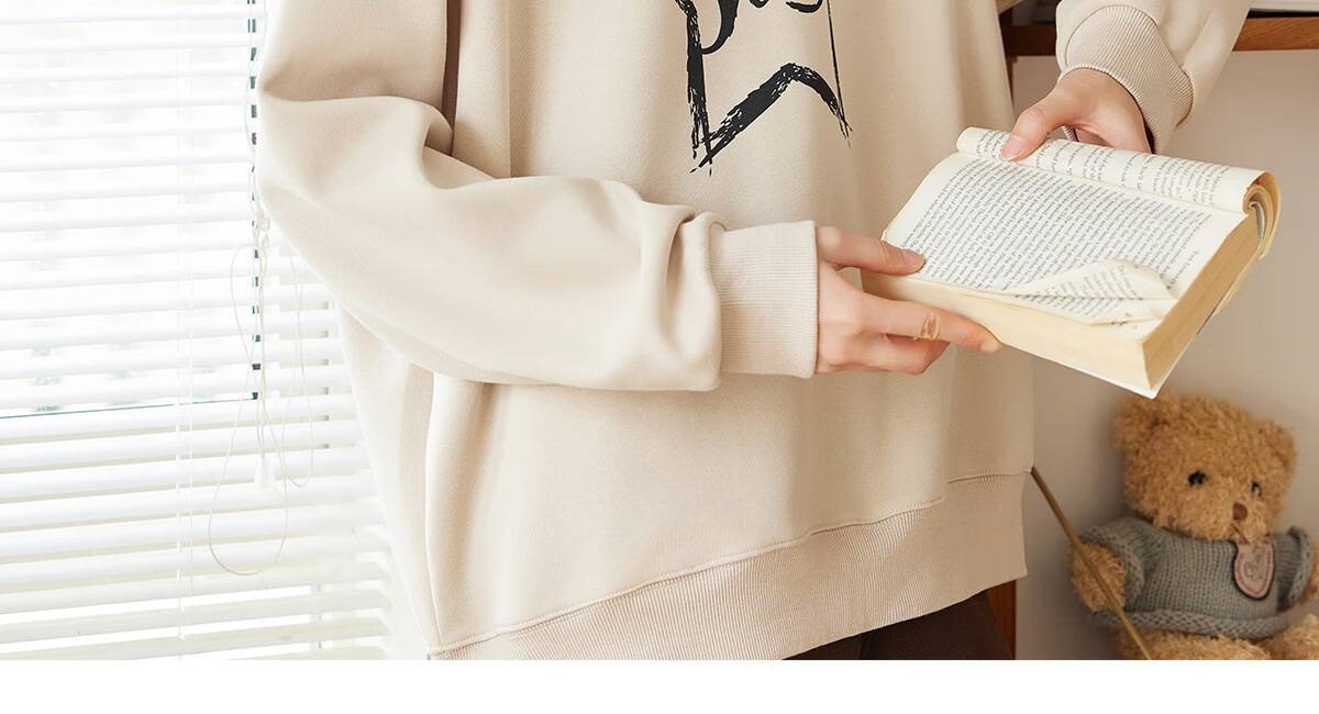Halo Queen Women's Sweatshirt, Spring And Autumn Round Neck, Letter Print, Fashionable Versatile Comfortable Casual Pullover Top, New Product H143W1028 59