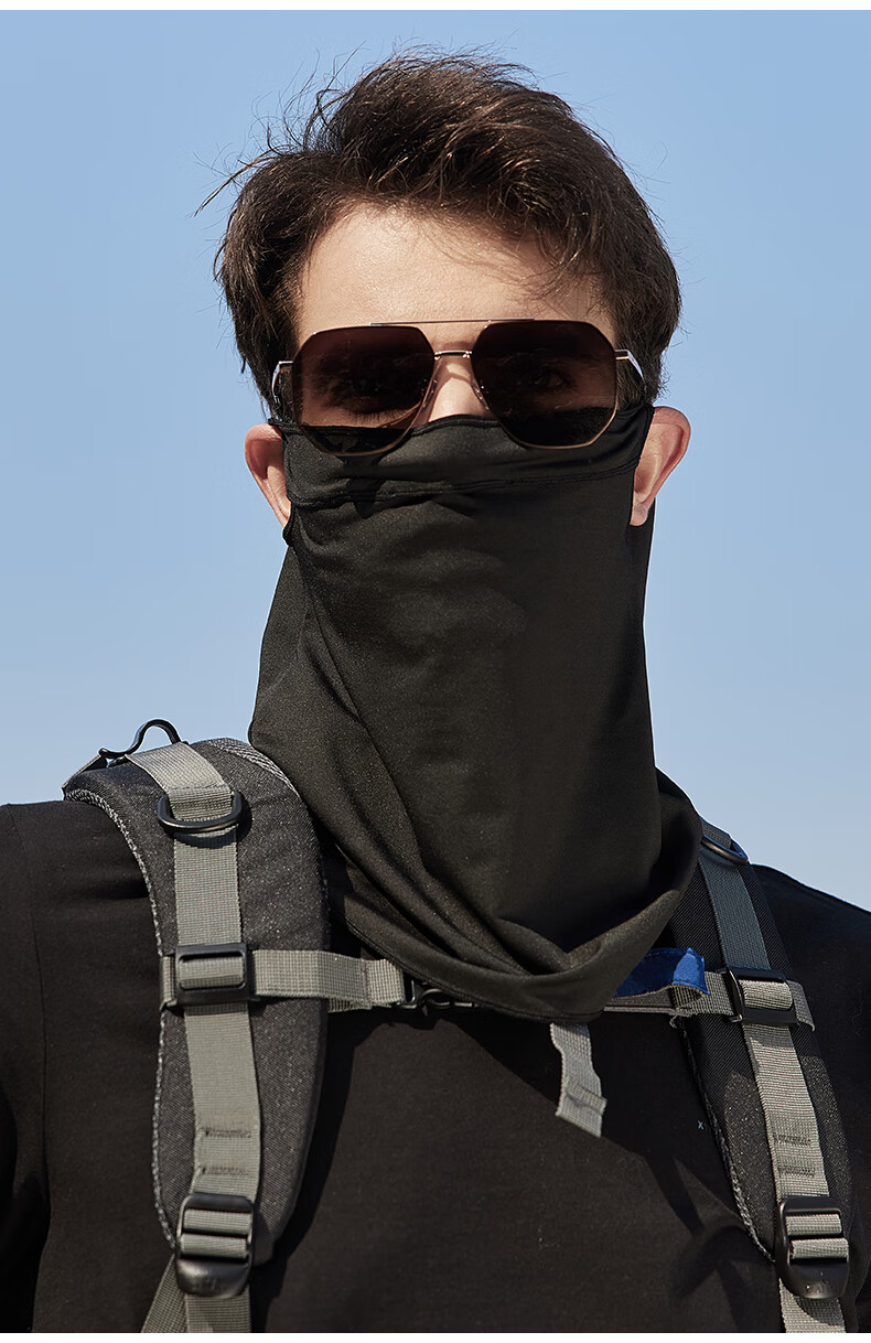 MISSION UV Ice Silk Sun Protection Face Mask for Men, Cycling, Hiking, Summer UV Protection, Sun Shade, Neck Guard, Full Face Sun Protection Mask 10