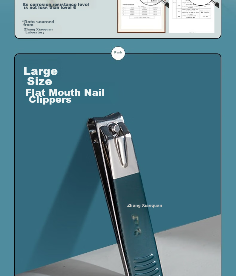 Zhangxiaoquan Nail Clipper Set with Portable Nail Clippers, Manicure Tools Kit Including Ear Pick 6
