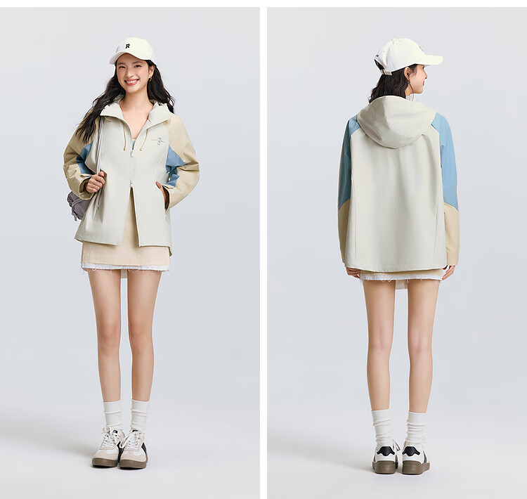 Semir Women's Mid-Length Colorblock Three-Proof Jacket 2025 Spring Autumn 101125108008 Mall Edition 8