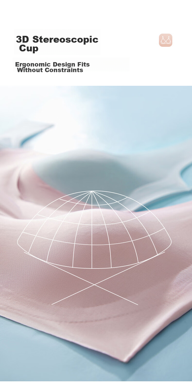 JOYTOUR Disposable Bra, Seamless Breathable Ice Silk Underwear, Thin Summer Style for Women, Travel And Business Trip Use, No Washing Required - White M 10