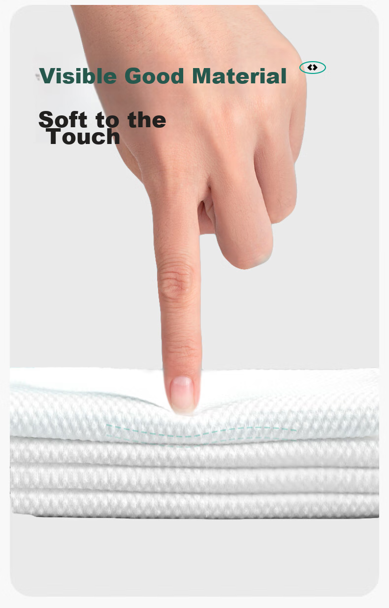 Briars Disposable Bath Towels, Thick Cotton Portable Pearl Pattern Travel Towels, Soft Cotton Towels for Business Trips And Travel, 10-Pack 8