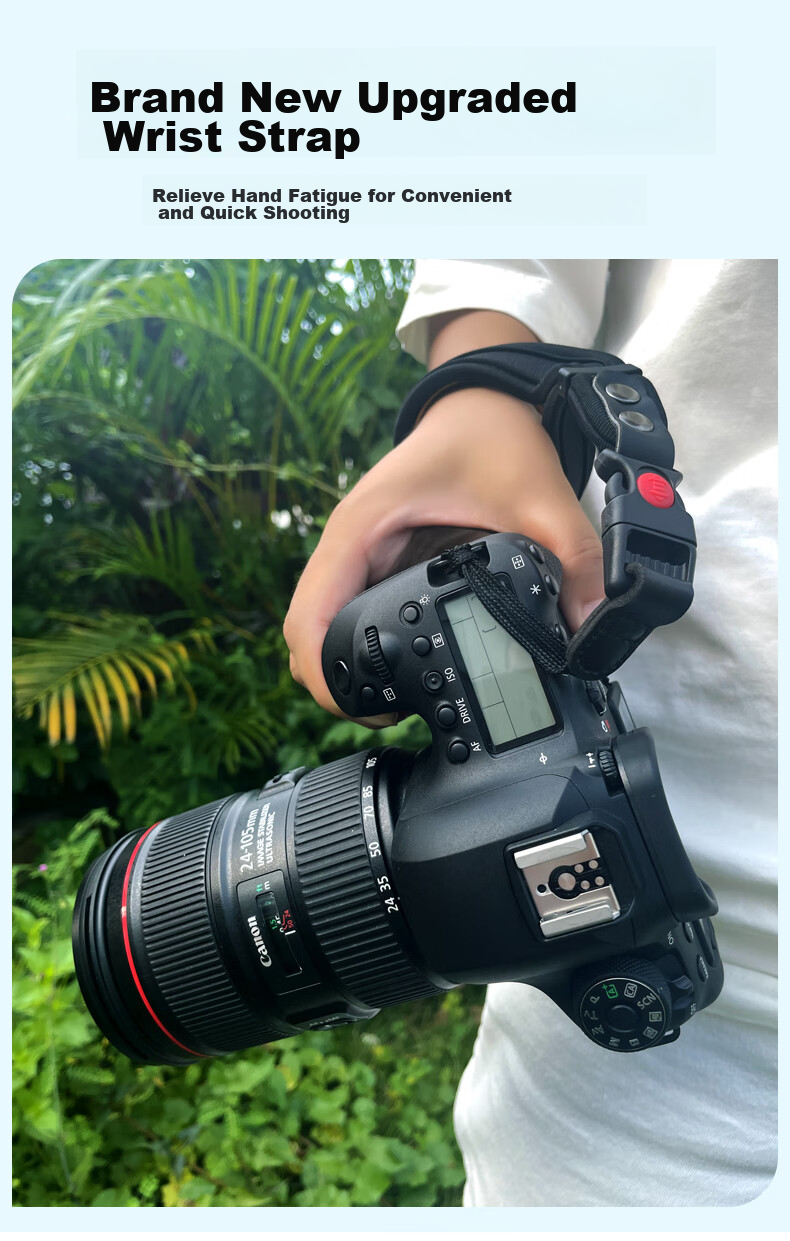 Shilifan Camera Wrist Strap, Quick Release Braided Wristband for Canon/Nikon/Sony Mirrorless Cameras, Accessory with Safety Lock 1