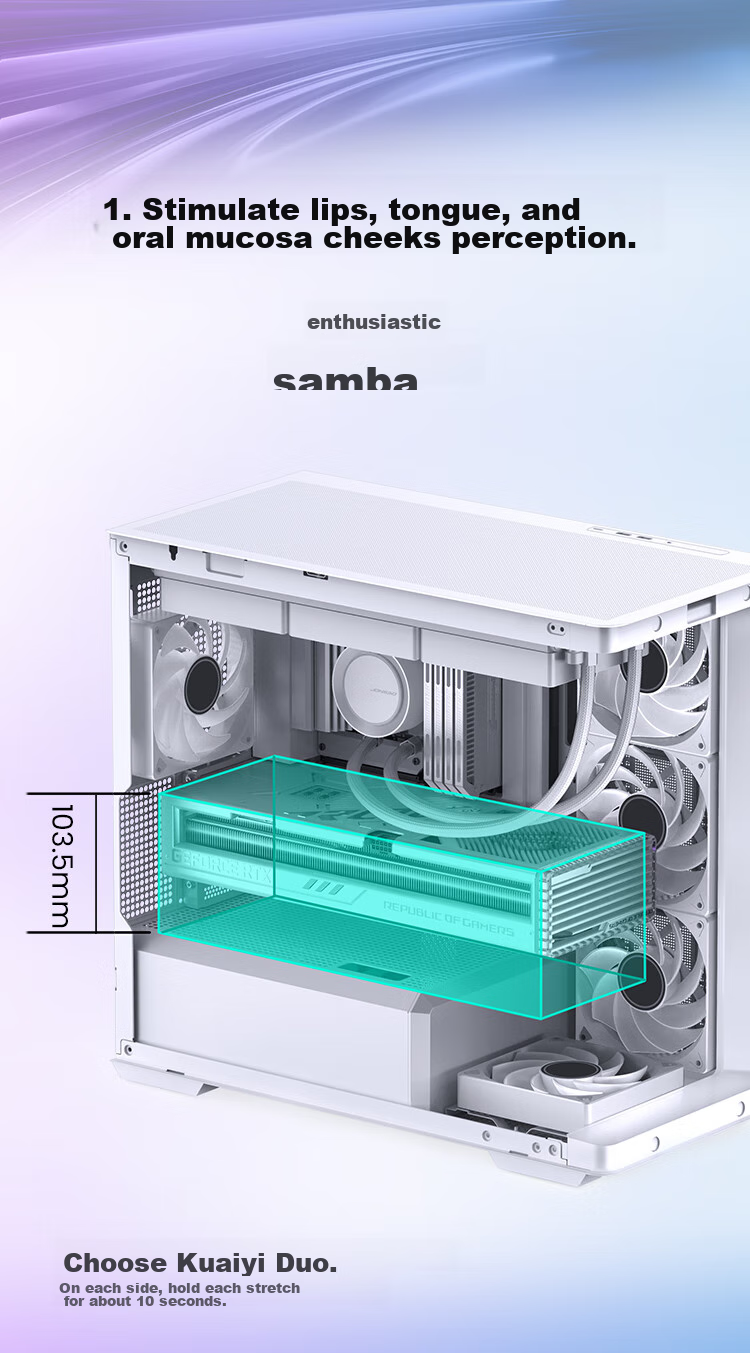 JONSBO D300 White MATX Case (Pillarless Curved Panoramic Design, 360mm Radiator Support, ATX PSU, 10 Fan Positions, Type-C Gen2 10Gbps+) 9