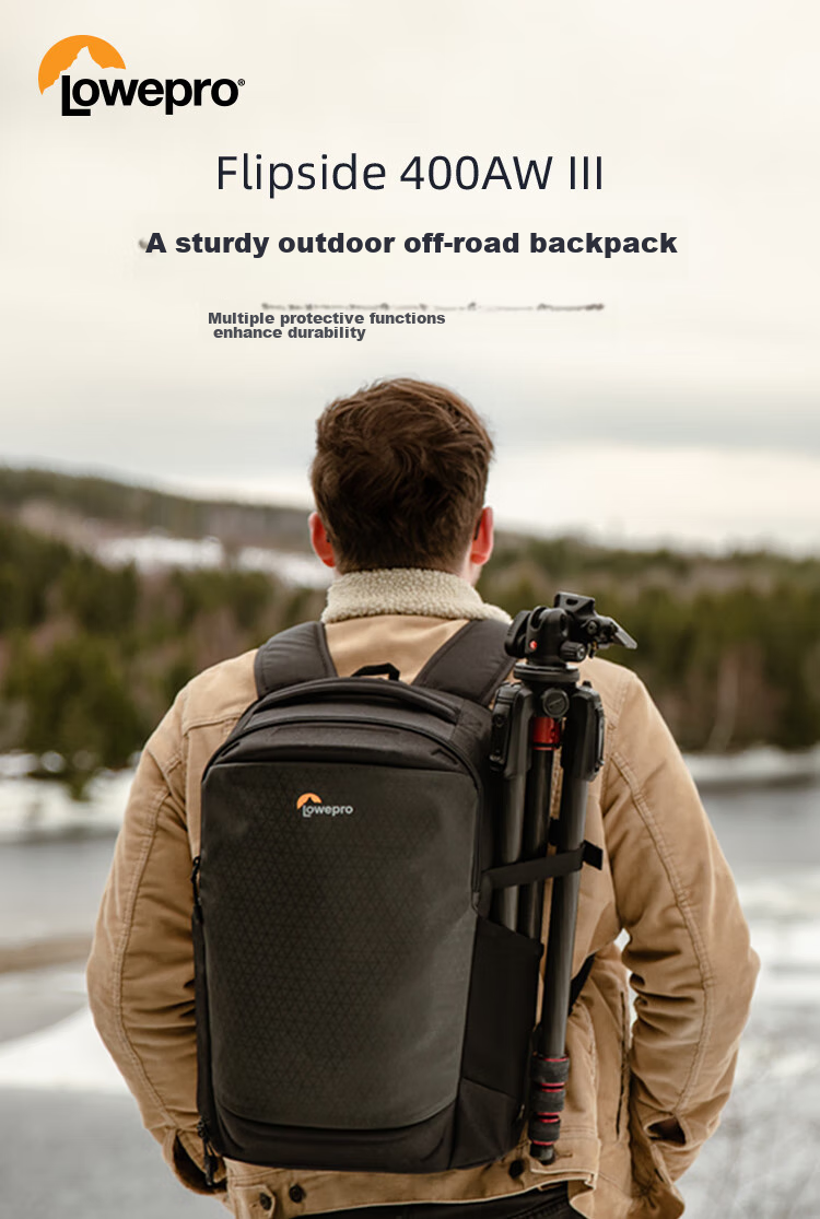 LOWEPRO Leshebao Camera Bag, Rocket Hand Flipside BP 300 AW III Large Capacity Outdoor DSLR Mirrorless Photography Bag, Backpack, Drone Backpack LP37350-PWW 1