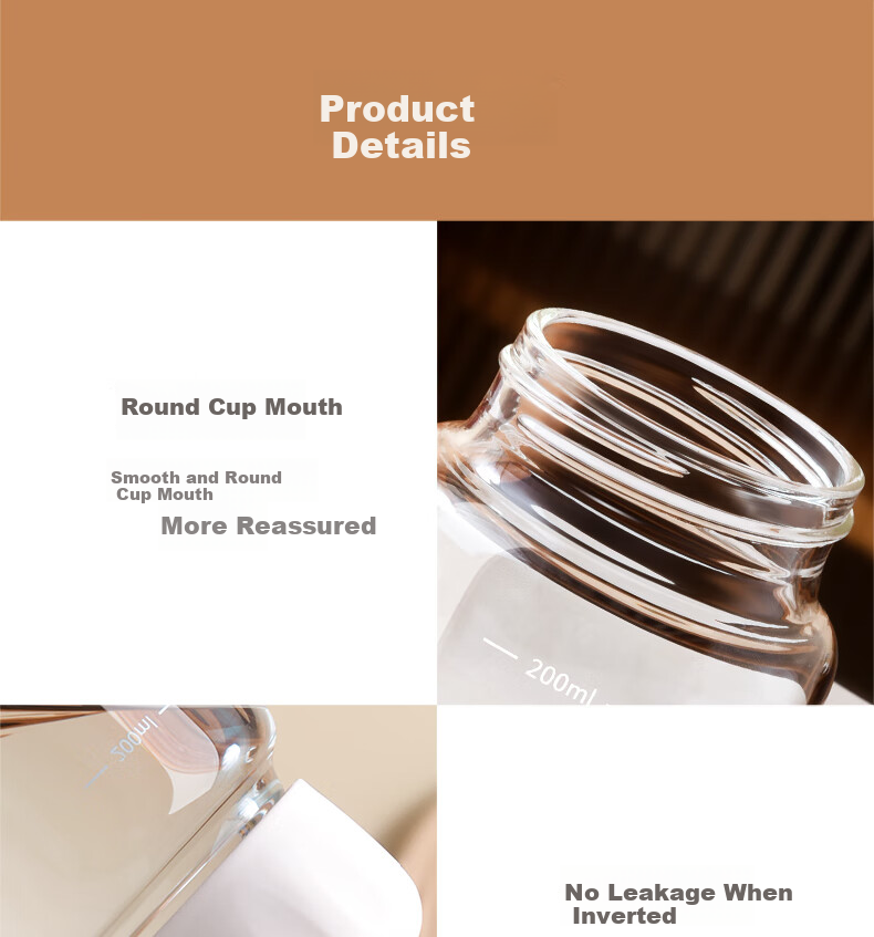 CLITON Chubby Cup Mini Portable Water Bottle with Scale Markings for Soy Milk, Coffee, Breakfast, And Milk Powder 8