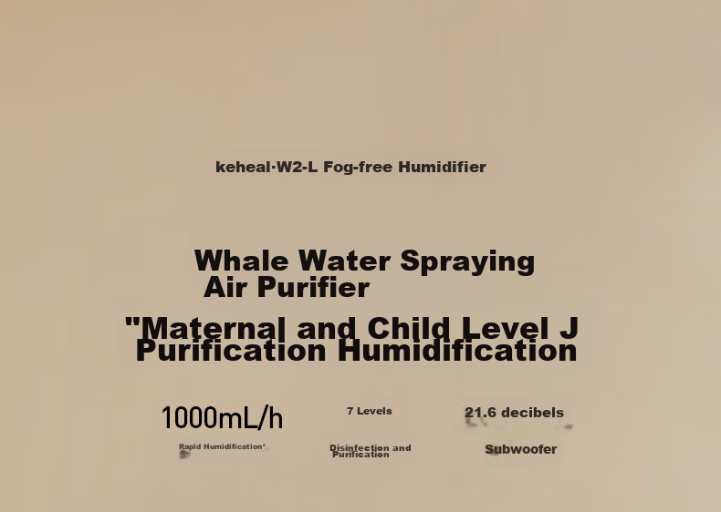 KEHEAL Mist-Free Humidifier And Purifier All-In Machine for Bedroom, Home Living Room, Office, Floor-Standing Large Capacity 1000mL/h Air Conditioner Humidifier for Mother And Baby W2-L 2