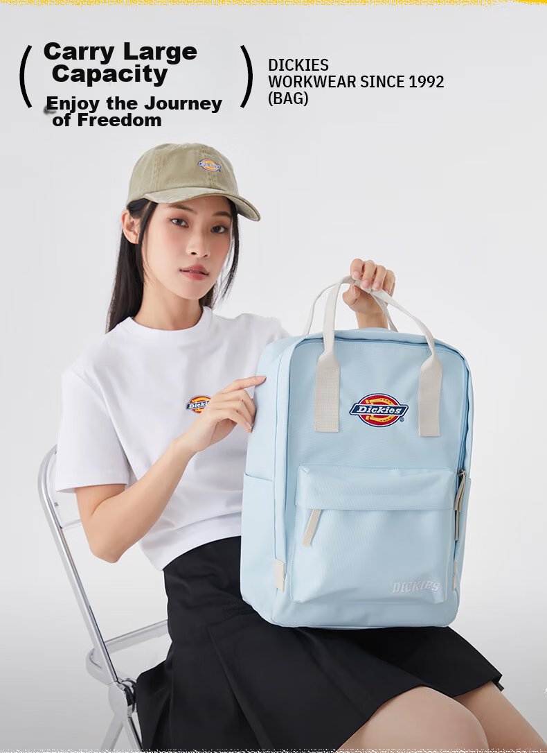 Dickies Backpack for Women, Mini Cute Schoolbag for Middle School, High School And College Students, DK Outdoor Casual Travel Lightweight Storage Backpack 3