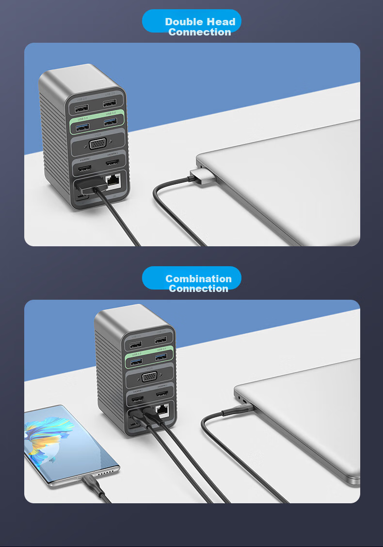 Pisen Mac mini Docking Station Apple AI Host M4/4Pro Desktop Expansion Dock M.2 SSD Enclosure Base USB-C to DP1.4 Screen Casting USB 3.2 Adapter 8