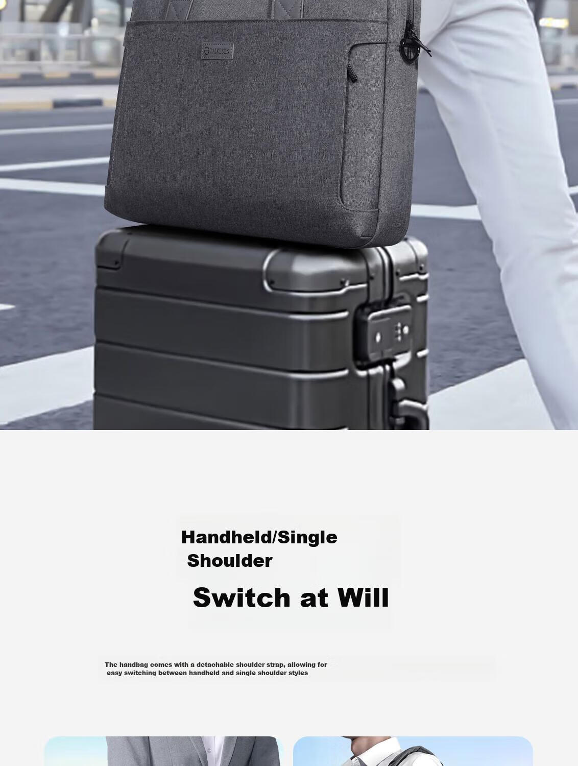 Taikesen Laptop Backpack Suitable for Apple Macbook 14-Inch, Huawei, Lenovo, Commute Business, Men And Wome 11