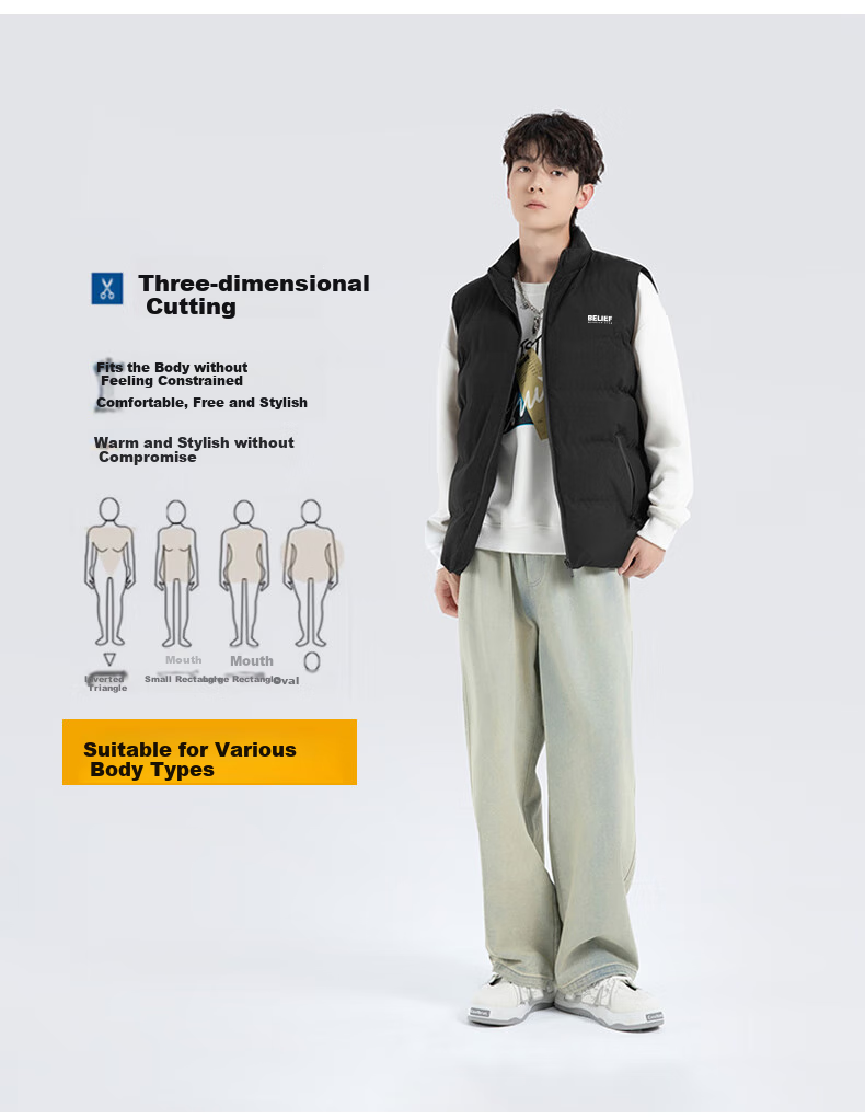 Warrior Men's Cotton Vest, Autumn And Winter Outdoor Sports Football Training Cotton Waistcoat, Thickened Warm Running Jacket 2
