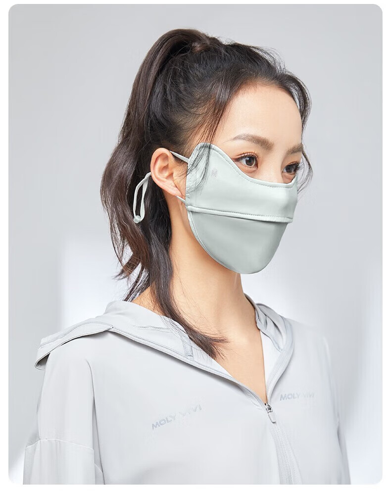 MOLY VIVI Sun Protection Face Mask, Summer Lightweight Breathable Sunshade, UV-Resistant Eye Protection, Non-Binding Ear Design, Magic Vivia 22