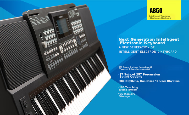 MEDELI MEDELI A850 Electronic Keyboard for Adults And Children, Smart 61-Key Digital Piano for Grading Exams And Performances 2