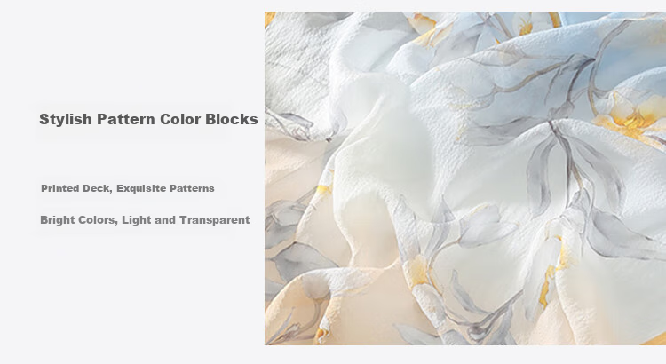 Shanghaigushi Silk Scarf for Women, Chiffon Shawl, Small Square Scarf, 100% Mulberry Silk Scarf, Gift Box, Present for Mom, National Day Gift 3