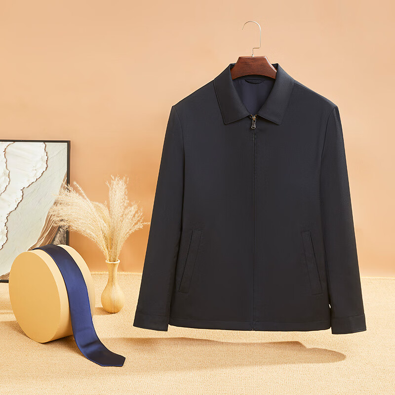 YOUNGOR [Wool Jacket] Executive Jacket, Autumn Business Casual Top, Lapel Short Fashionable Men's Coat, 429964