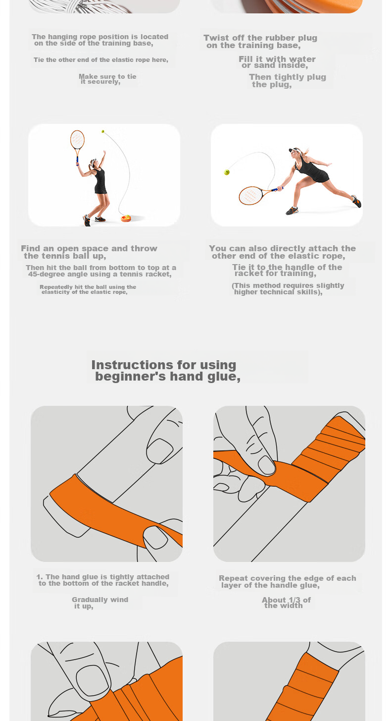 FEIERDUN FED Tennis Rebound Trainer Racket for Beginners with Strings, Suitable for Adults And Children, Parent-Child Package 14