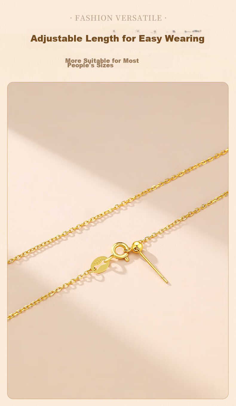 GLTEN Women's Plain Gold And Silver Chain Necklace, Versatile Pendant, Everyday Accessory, Gift for Girls 5