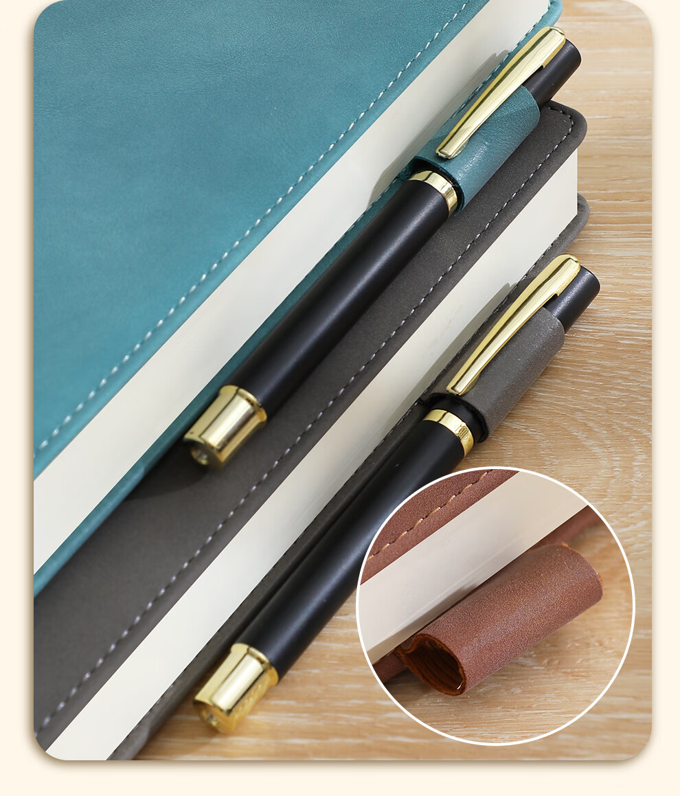 Faramon Notebook A5 Thick Journal Business Lambskin Cover Vintage Notebook Work Diary Meeting Minutes Book Office Stationery Customizable Brow 10
