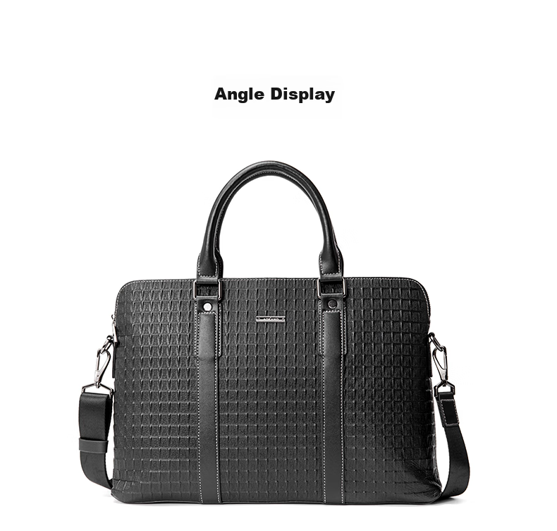 Aokang Men's Business Briefcase, Top-Layer Cowhide Leather, Handheld Shoulder Crossbody Laptop Bag, Birthday Gift for Husband 11