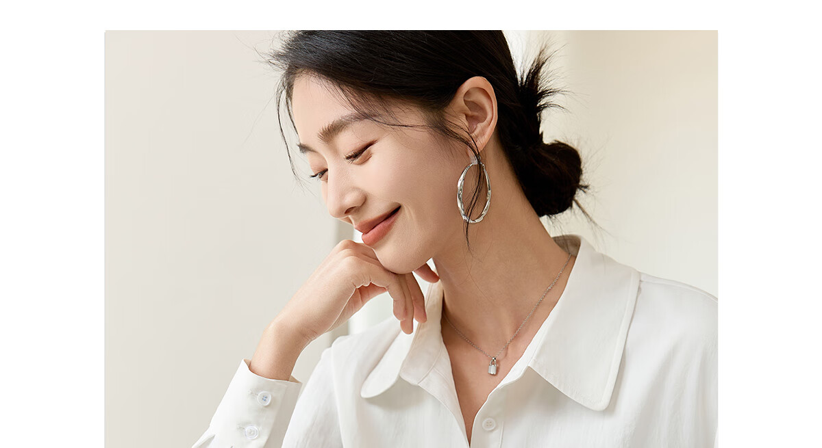 Chushen Spring And Autumn Long-Sleeve Shirt for Women, Turn-Down Collar, Embroidered Pockets, Versatile Commuter Blouse Top S143C2027 17